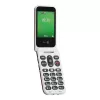 Doro Leva E22 Feature Phone z klapką, 2,8 cala (7,11 cm) Wyświetlacz, Single SIM, 0,3 MP kamera, 1150 mAh, 127,8 g, Czerwony/Biały