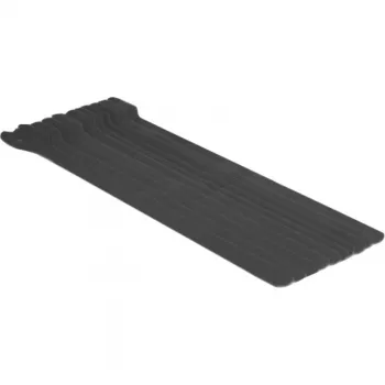 DeLOCK - Klettverschluss - 30cm - Schwarz (Packung mit 10) (18688)