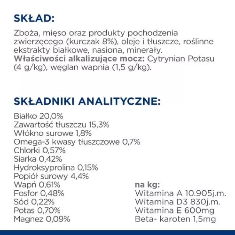 HILL'S PRESCRIPTION DIET Canine c/d Multicare Sucha karma dla psów Kurczak 12 kg