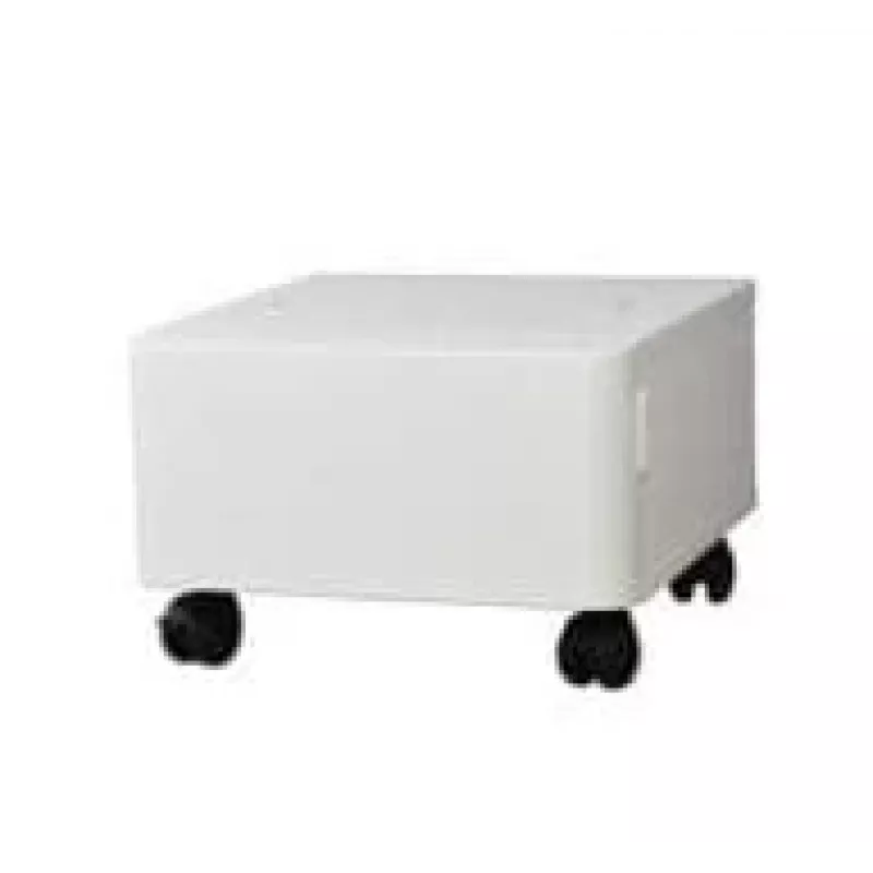 Szafka na papier / podstawa Kyocera CB-365W-B — podłogowa, drewniana, biała, szer. 380 × gł. 410 × wys. 250 mm