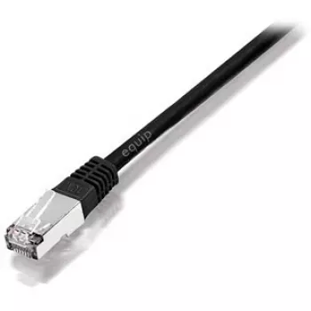 Equip Cat.5e SF/UTP Kabel krosowy skrośny, 1m, 1 m, Cat5e, SF/UTP (S-FTP), RJ-45, RJ-45, Czarny