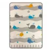 Mata piankowa Play Foam Mat milly mally model 4688 — zwijana mata do zabawy z nadrukiem misia i wieloryba