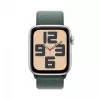 Zegarek SE GPS 44 mm Koperta ze stali nierdzewnej w kolorze Starlight z paskiem Sport Loop w kolorze Lake Green