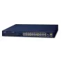 PLANET GS-4210-24P2S - Przełącznik - Zarządzalny - 24 x 10/100/1000 (PoE+) + 2 x Gigabit SFP - do montażu w szafie rack - PoE+ (GS-4210-24P2S)
