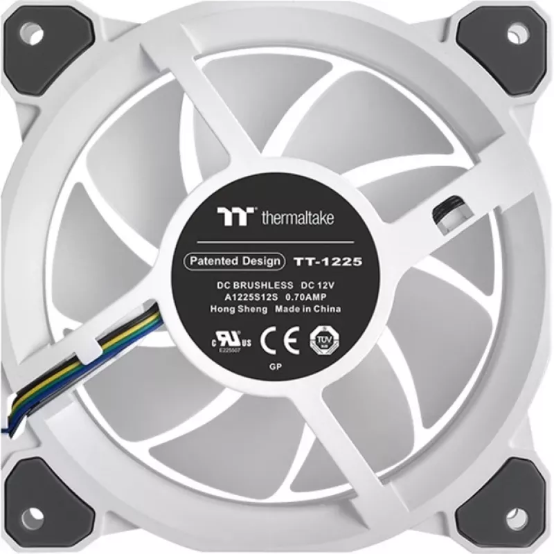 Wentylator obudowy Thermaltake Riing Quad 12 ARGB 120 mm biały