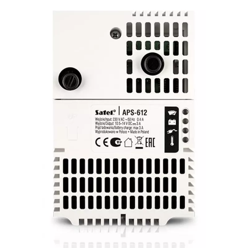Zasilacz Satel APS-612 przewodowy 265 V biały 122 mm x 84 mm x 78 mm