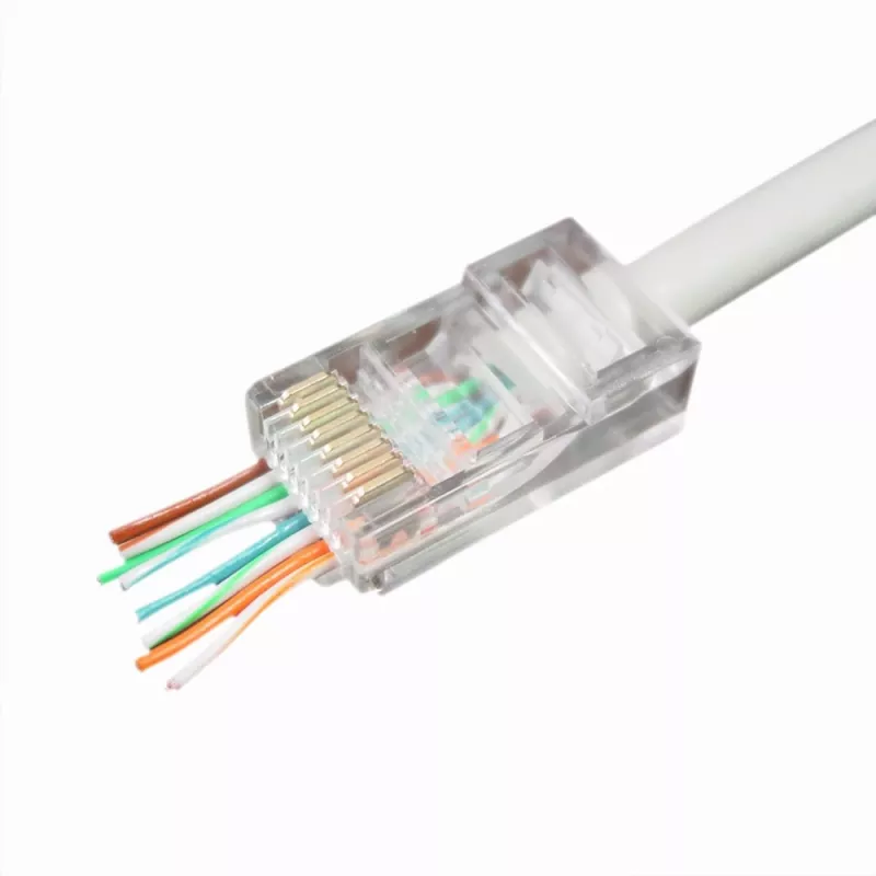 Złącze przewodowe Gembird LC-PTU-01/100 8P8C RJ45 przezroczyste