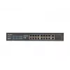 Przełącznik niezarządzalny LANBERG RSFE-16P-2C-150 — 18-portowy Gigabit, 16 PoE+/2 SFP, 150 W, 1U, metal, czarny
