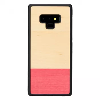 Etui na smartfona man and wood do Galaxy Note 9 — czarne, wzór w stylu niedopasowania
