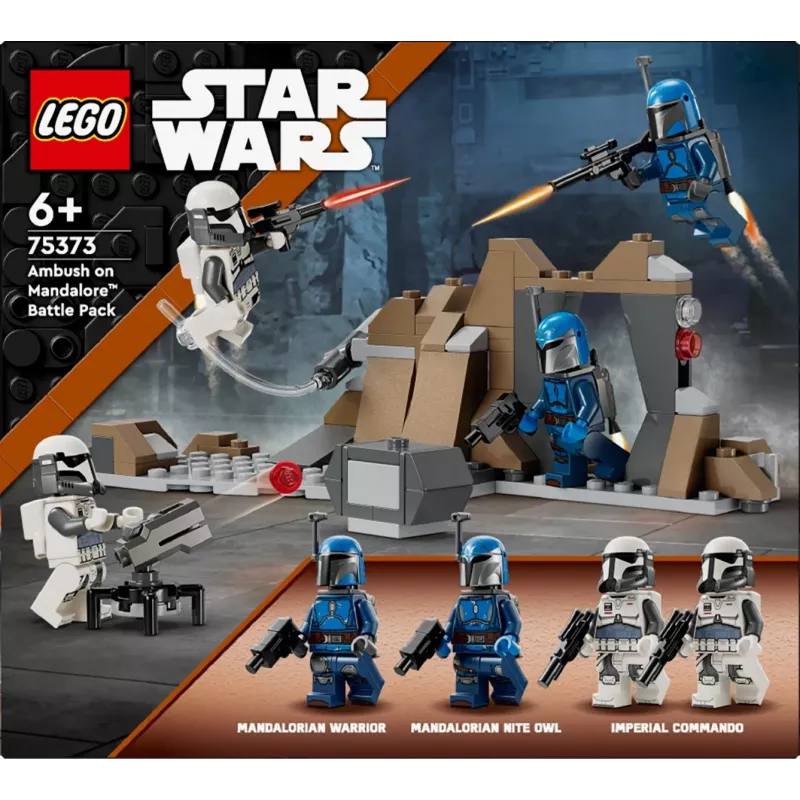Zabawka konstrukcyjna LEGO Star Wars Ambush on Mandalore Battle Pack 75373 — 4 minifigurki, 109 elementów, wiek 6+
