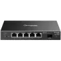 Przełącznik sieciowy TP‑LINK SG2206MP L2 Gigabit Ethernet PoE 5‑portowy (5x Gigabit, 1x SFP, PoE+ 4 porty, budżet 63W)