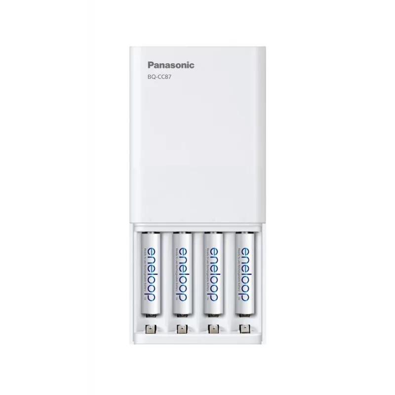 Ładowarka USB PANASONIC Eneloop Smartplus BQ-CC87 + 4x AA 2000 mAh (K-KJ87MCD40USB)