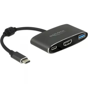 DeLOCK - Zewnętrzny adapter wideo - VL101 - USB-C 3,1 - HDMI - Szary - retail (62991)