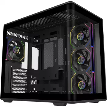 Elite 600 ARGB , obudowa Tower czarna, szkło hartowane x 2