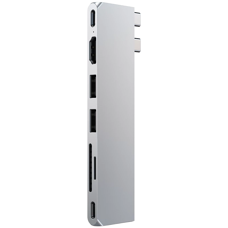 Stacja dokująca i replikator portów Satechi ST-HUCPHSS USB 3.2 Gen 2 (3.1 Gen 2) Type-C Srebrny (ST-HUCPHSS)