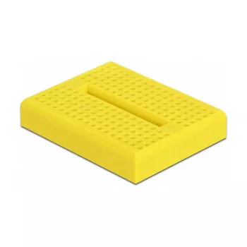 Breadboard DELOCK 18320 — plastikowa płytka prototypowa, żółta, 36×46×10 mm