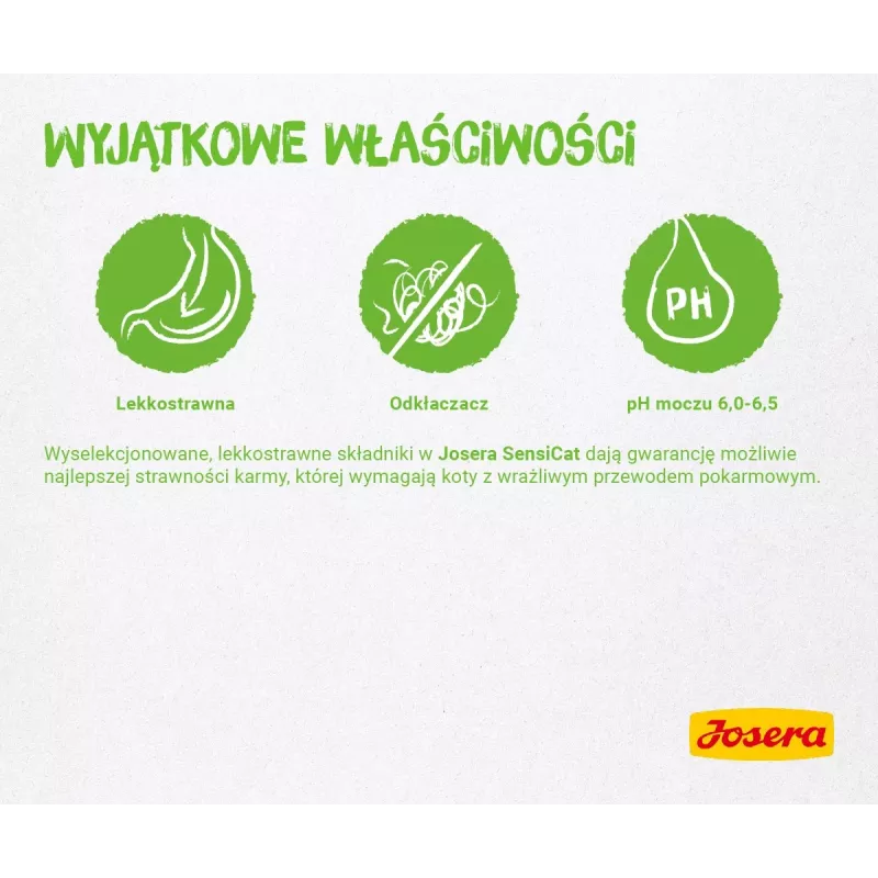 Josera SensiCat sucha karma dla kotów 2 kg Adult Liver