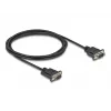 Kabel szeregowy DeLOCK RS-232 D-Sub9 męski na męski 2 m czarny