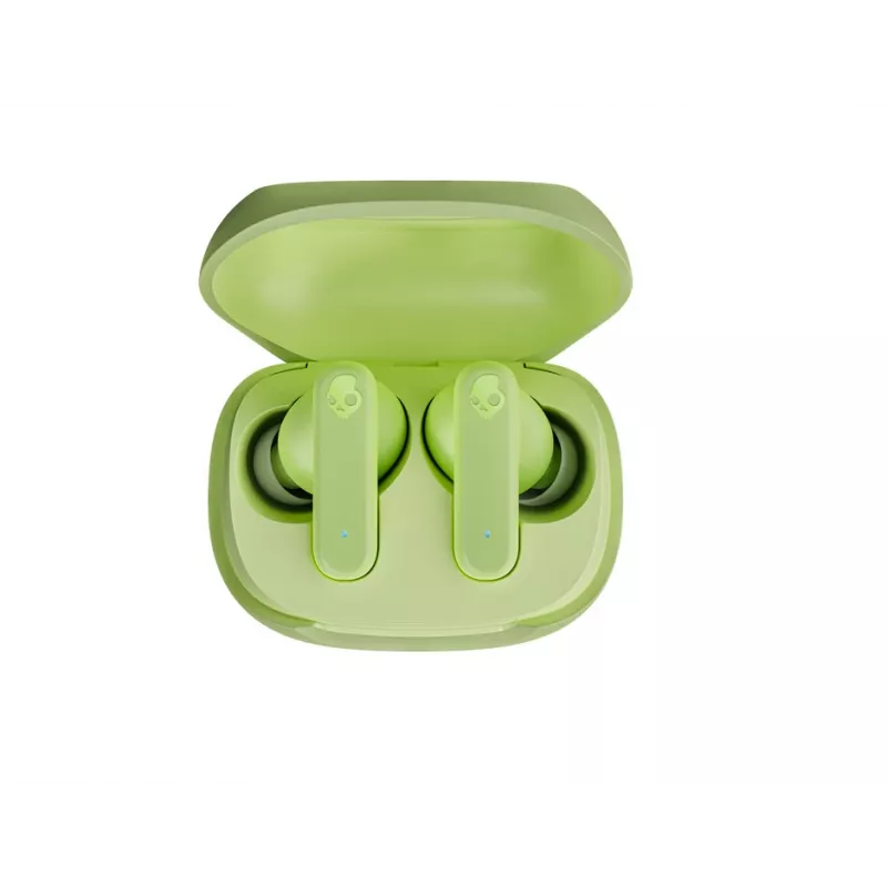 Słuchawki douszne True Wireless Skullcandy Smokin’ Buds – zielone, wewnątrzkanałowe, 20–20000 Hz, 0,0406 kg