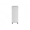 19-calowa szafa stojąca LANBERG 32U 600×800 mm szara z drzwiami szklanymi i LCD (płaski Pack)