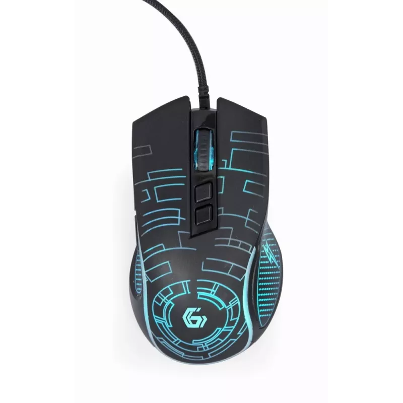 Mysz Gembird MUSG-RGB-01 dla praworęcznych USB Type-A 3600 DPI