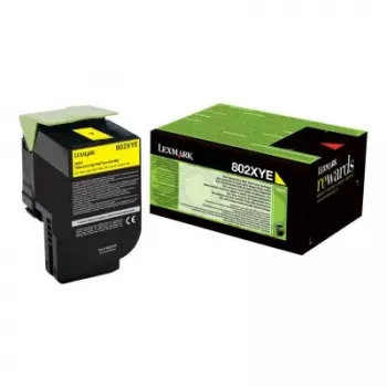 Toner Lexmark Cartridge 802XYE żółty 80C2XYE 3000 stron