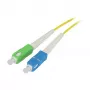 Synergy 21 LWL-1-Faser-Patchk. 0.5mtr.SC-SC APC 9/125u OS2 G657A2 AD 2mm flexible - Single- bzw. Monomode-Faser - 0,5 m