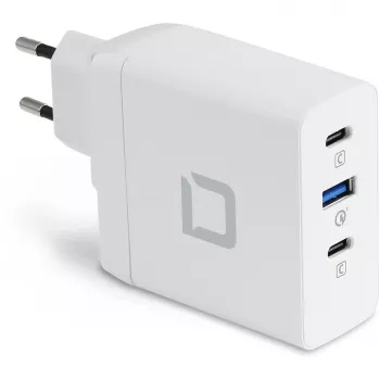 Ładowarka DICOTA D31983 do urządzeń mobilnych i laptopów, biała, szybkie ładowanie AC