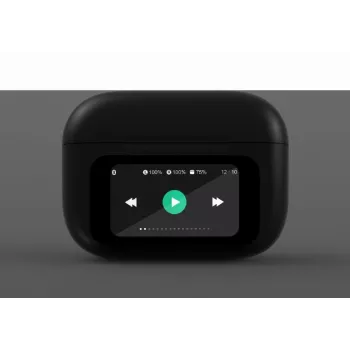 Zestaw słuchawkowy Bluetooth/TWS-LCD-ANC-01-BK Gembird