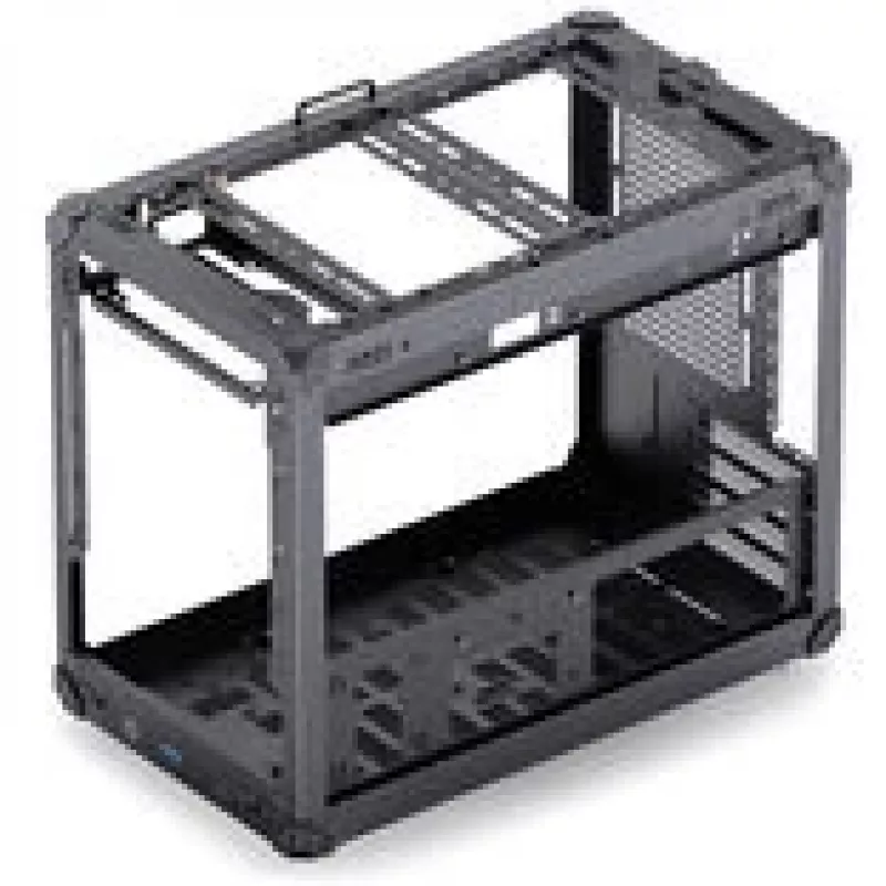 Obudowa PC Jonsbo C6 MAX, mini obudowa, Micro-ATX, szkło hartowane - czarny