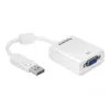 Adapter kabla wideo DeLOCK 61766 0.125m VGA DisplayPort biały