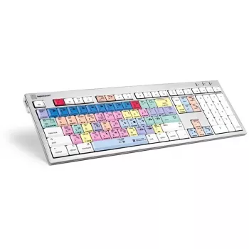 Klawiatura Logickeyboard LKB-PPROCC-CWMU-FR Office USB AZERTY French biały
