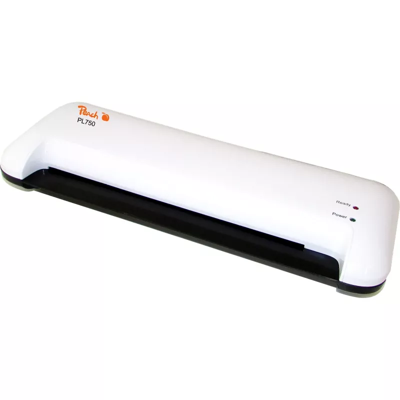 Peach PL750 Laminator na gorąco 400 mm/min Czarny, Biały