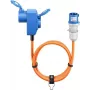 Goobay CEE Adapter Lead CEE-Plug to 90° CEE Coupling and Grounded Plug Coupling 5 m (76233)