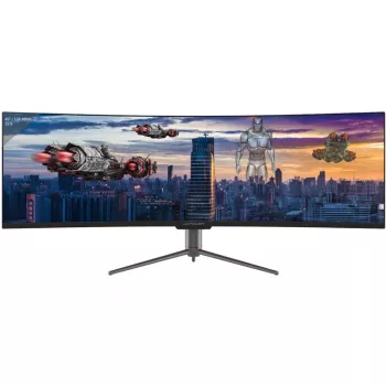 LC-Power LC-M49-DQHD-120-C-Q Wyświetlacz LED 124,5 cm (49 inch) 5120 x 1440 Pikseli UltraWide Quad HD QLED Czarny (LC-M49-DQHD-120-C-Q)