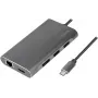 LogiLink UA0382 Stacja dokująca i replikator portów do notebooka Przewodowy USB 3.2 Gen 1 (3.1 Gen 1) Type-C Srebrny (UA0382)