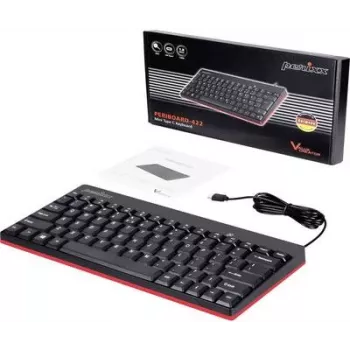 Perixx 11670 Klawiatura USB QWERTY Niemiecki - Angielski US Czarny (PERIBOARD-422 DE)