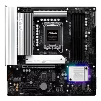 Płyta główna ASROCK B860M Pro RS — Intel B860, LGA 1851, micro ATX, DDR5, 4× DIMM, 2.5Gb LAN, 1×PCIe5 x16