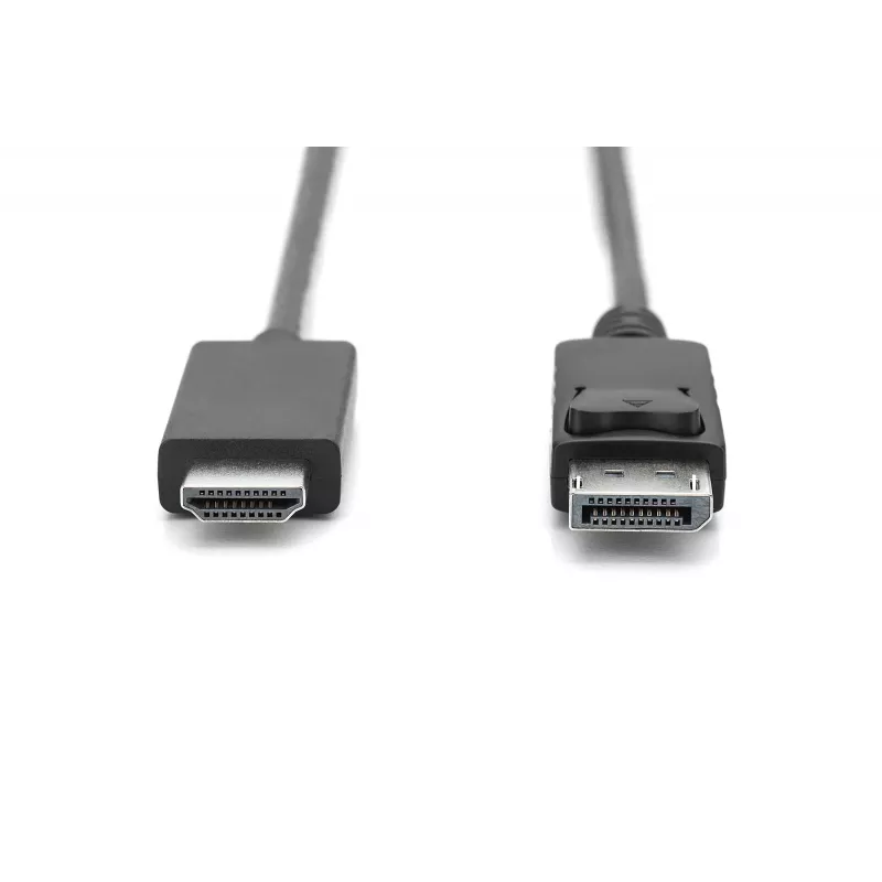 Kabel adapterowy DisplayPort 1.2 z blokadą 4K 60Hz UHD Typ DP/HDMI A M/M czarny 2 m
