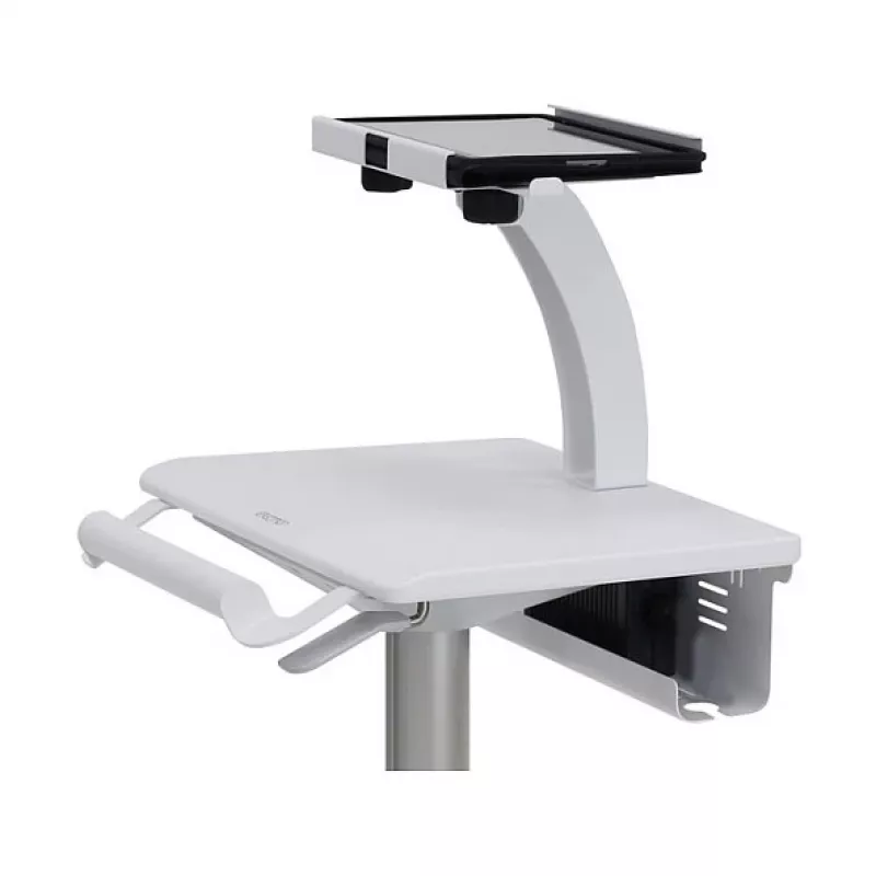 Ergotron Tablet Cart, SV10 - Wózek do tabletu / klawiatury - medyczny - Metal - Biały, Aluminium - Rozmiar ekranu: do 30,5 cm (do 12 cali)