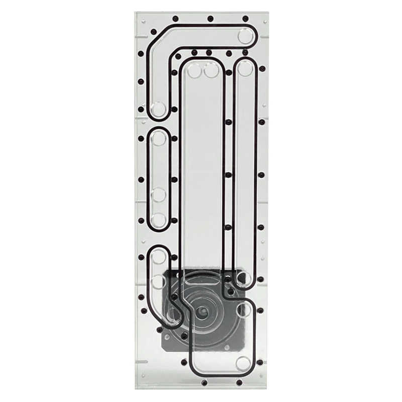 Stealkey Customs SK-Crossflow do Lian Li - O11D XL Evo Distroplate D5/DDC - akryl