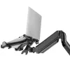 Notebook desk holder MACLEAN MC-836 — regulowana wysokość, ergonomiczny design, czarny, do poziomego ustawienia laptopa (58,5×236×320 mm)