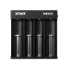 Ładowarka do akumulatorów XTAR MX4 4-slotowa uniwersalna Li-ion NiMH USB-C, czarna, obsługuje 4 akumulatory