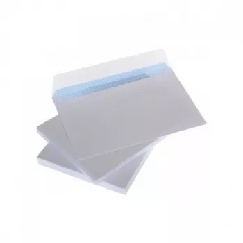 Koperty z paskiem C6 114x162 mm, białe 75g x 50 szt.