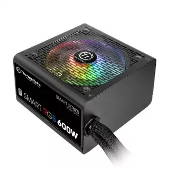 Thermaltake SMART RGB PS-SPR-0600NHSAWE-1 - Zasilacz (wewnętrzny) - ATX12V 2.3 - 80 PLUS - AC 230 V - 600 W - aktywny PFC - Czarny