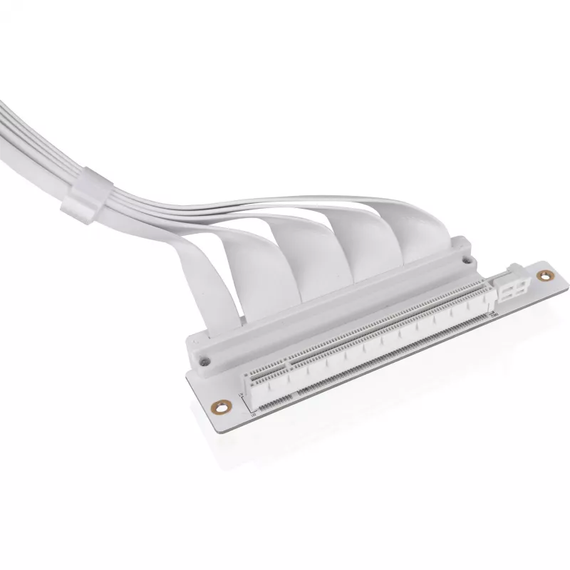 Thermaltake PCI-E 4.0 Dual 90 Degree kabel riser, 40 cm, biały (AC-077-CO6OTN-C1)