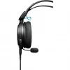 Przewodowy zestaw słuchawkowy Audio-Technica ATH-GDL3 — nauszny, pałąk na głowę, 10–35000 Hz, 220 g, czarny