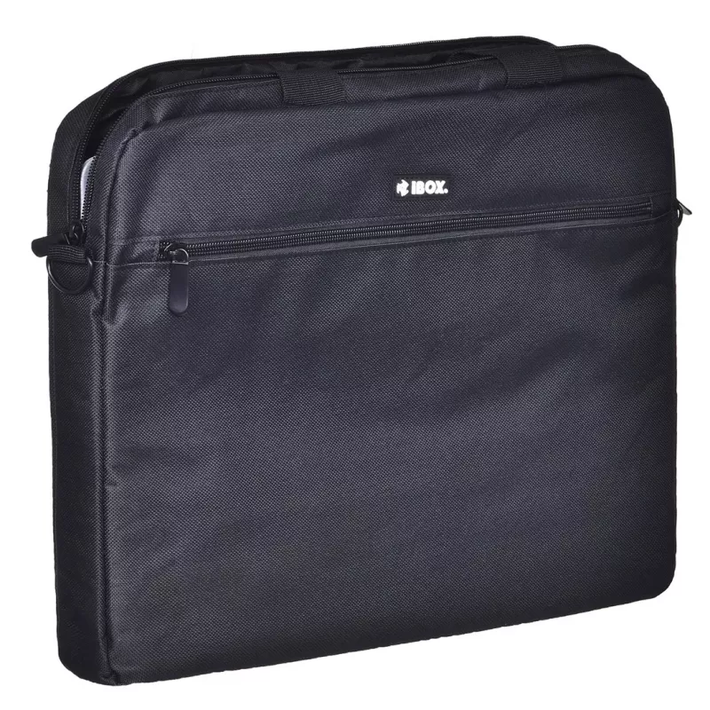Aktówka IBOX TN6020 do laptopów 39,6 cm (15,6 cali) — nylon, czarna, pasek na ramię