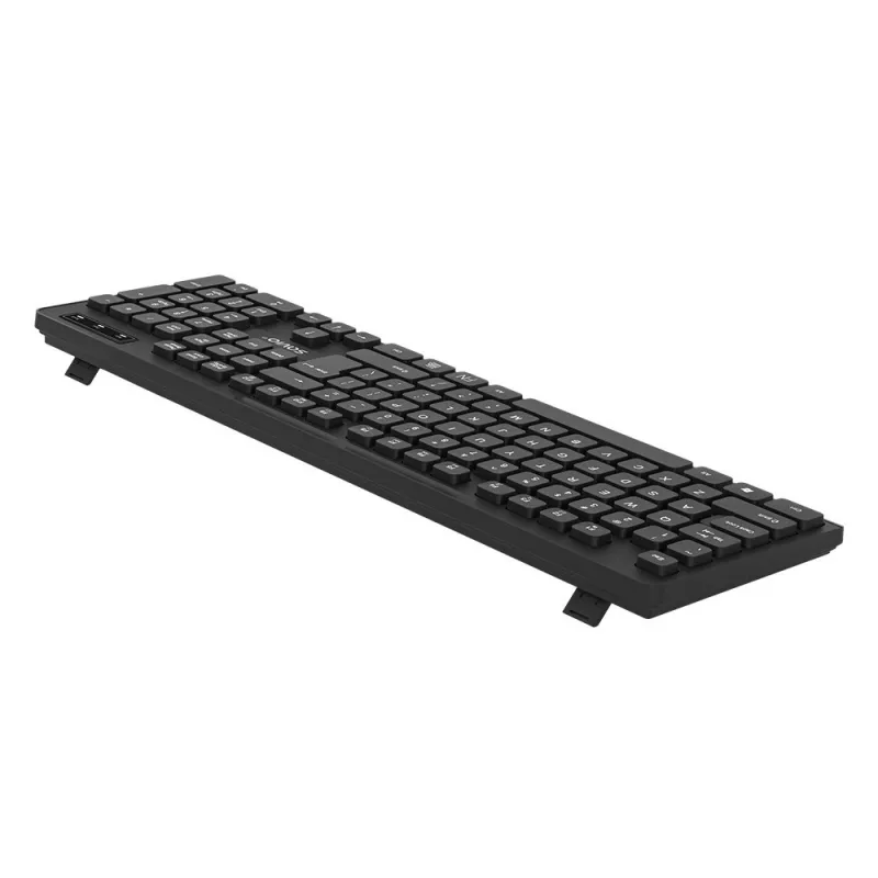 Klawiatura Savio KB-02 do domu/biura USB QWERTY Czarna