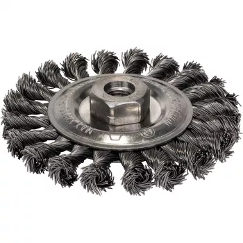 Bosch Heavy for Metal 2608622059 szczotka tarczowa plecionkowa, Ø 115 mm, drut stalowy 0,5 mm, M14, do szlifierek kątowych
